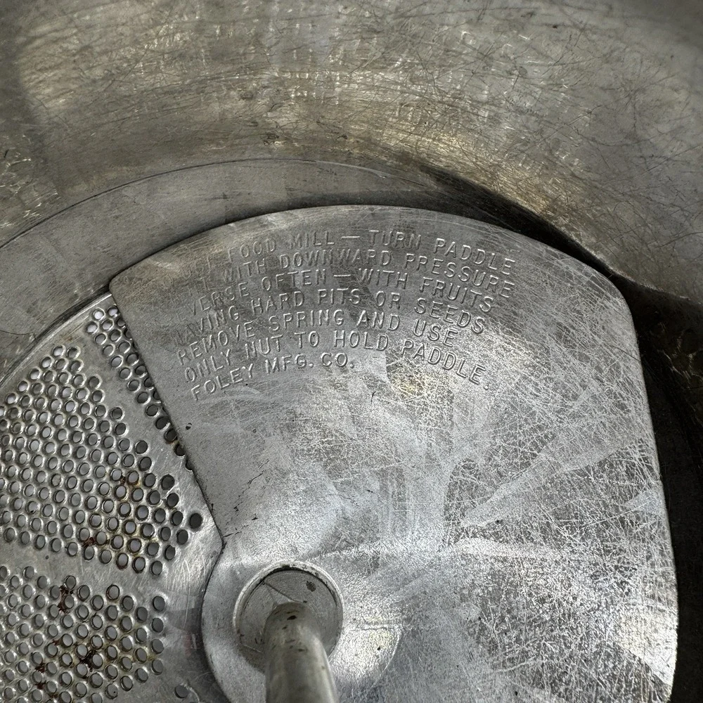 Foley Food Mill Stainless Steel No.‎ 101 USA Made – Hand Crank Strainer 7 in